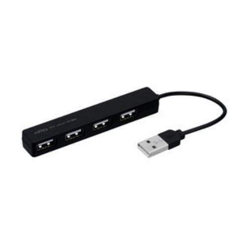 ナカバヤシ USB2.0 4ポートハブ ブラック UH-2354BK