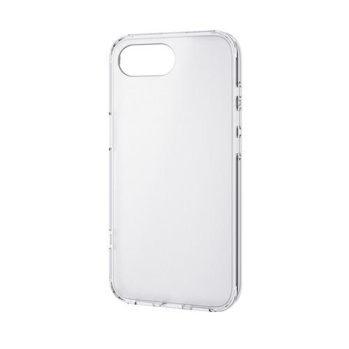 エレコム PM-A25SHVCKMCR iPhone 16e ハイブリッドケース シルキークリア メタルステッカー付