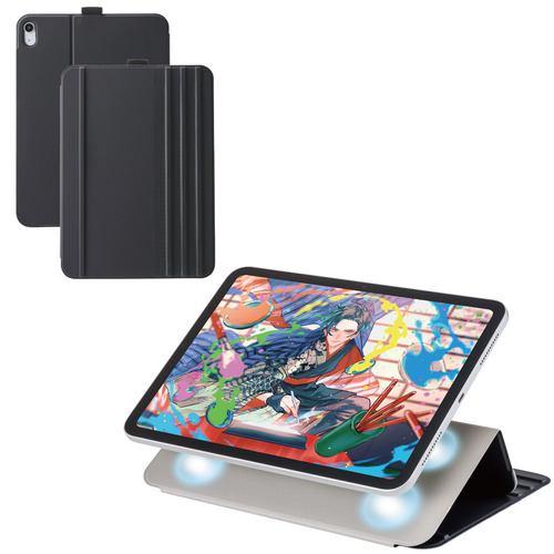 エレコム TB-A25RWVDBK iPad ケース 11インチ ( A16 )/10.9インチ 第10世代 マグネット着脱フラップ カバー ブラッ