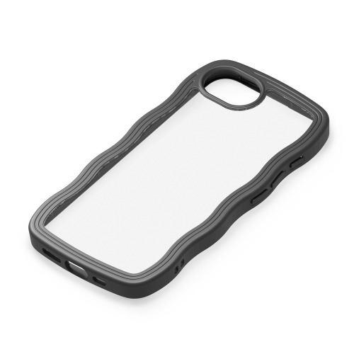 PGA PG-25KWPT02BK iPhone 16e用 ウェーブケース ブラック