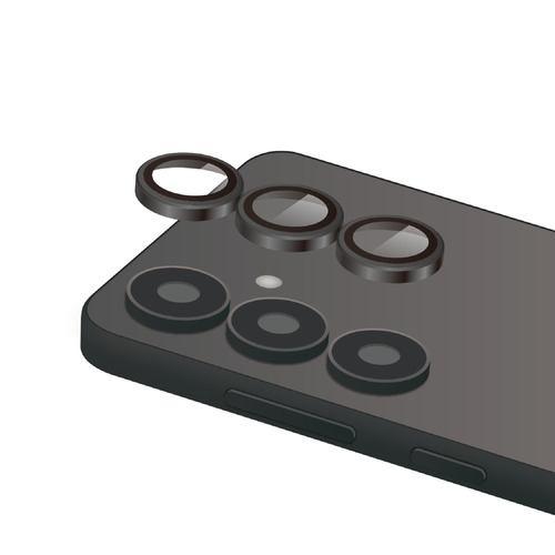 エレコム PM-G251FLLG Galaxy S25用カメラレンズ ガラスフィルム 高透明 ブラック