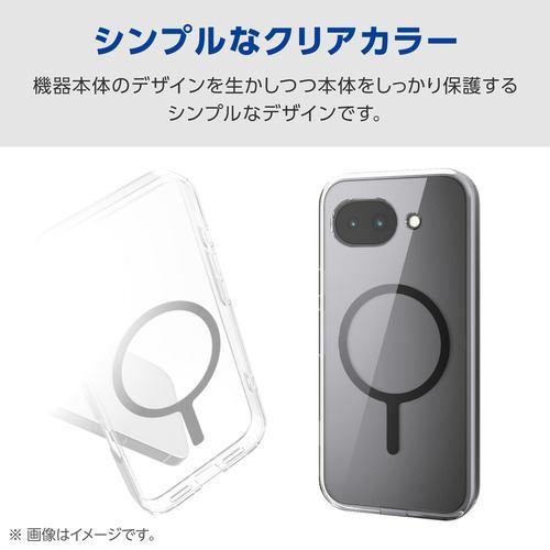 エレコム PM-P261MAG02BK Google Pixel 10a ケース ハイブリッド カバー 衝撃吸収 MAGKEEP ブラック