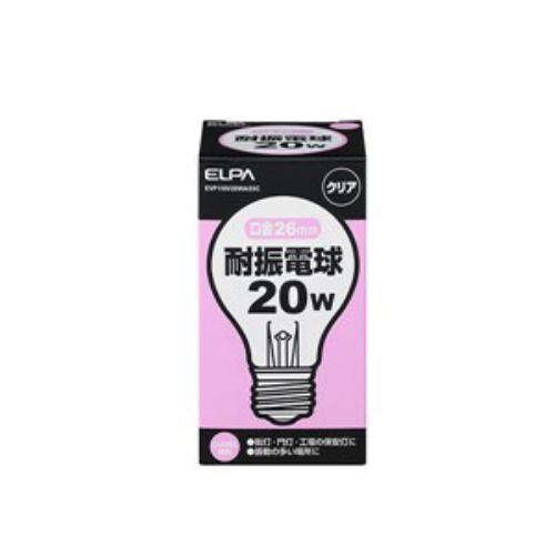 エルパ 耐震電球 20W E26 クリア EVP110V20WA55C