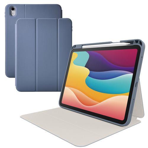 エレコム TB-A25RSABG iPad ケース 11インチ ( A16 )/10.9インチ 第10世代 ブルーグレー