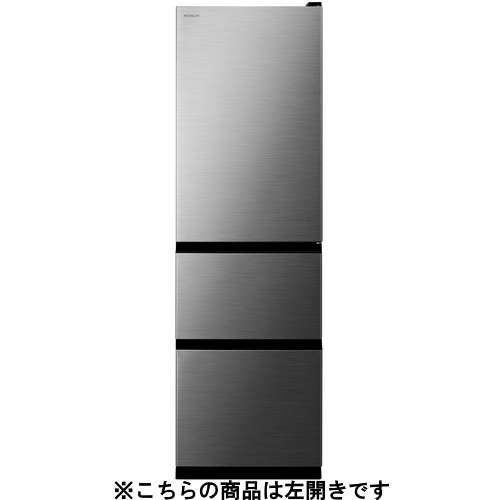 日立 冷蔵庫 315L 左開き 3ドア 幅54cm 真ん中野菜室うるおいチルド R-V32X シルバー系