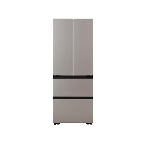 Haier 冷蔵庫 411L 観音開き 4ドア 70cm 鮮度キープ冷凍 変温ケース きれいエアー JR-G41A-H グレー系