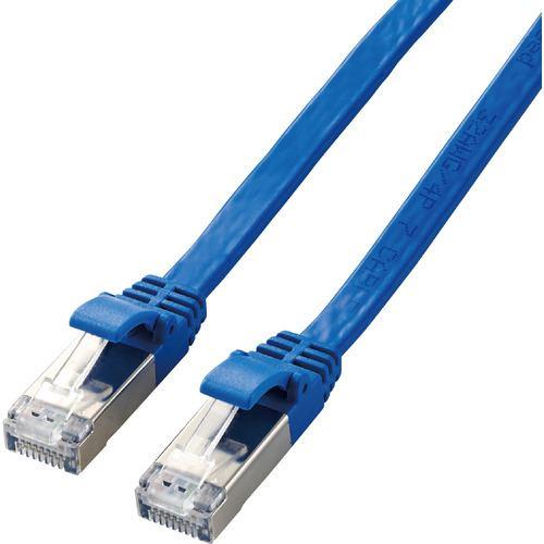 エレコム LD-TWSF/BU1 LANケーブル CAT7準拠 フラット 1.0m ブルー