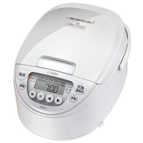 タイガー魔法瓶 JPW-K100WY IH炊飯器 遠赤黒厚釜 少量高速メニュー搭載 5.5合炊き ピュアホワイト