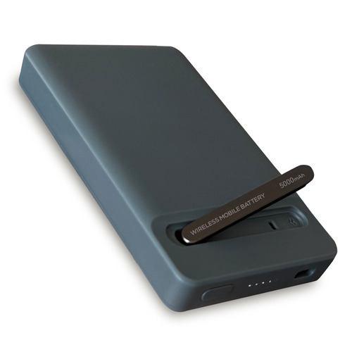 OSMA SSLC2W50-CCDG 準個体電池ワイヤレスモバイルバッテリー 2ポート USB PD対応 5000mAh ダークグレー