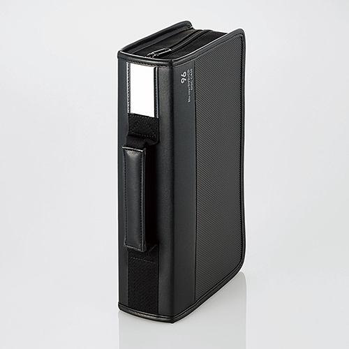 ケース エレコム CD DVD CCD-SSB96BK Blu-ray/DVD/CD対応 ファスナーケース 96枚収納 ブラック