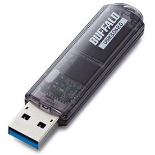 BUFFALO USBメモリ USB3.0対応「ライトプロテクト機能」搭載モデル RUF3-C64GA-BK