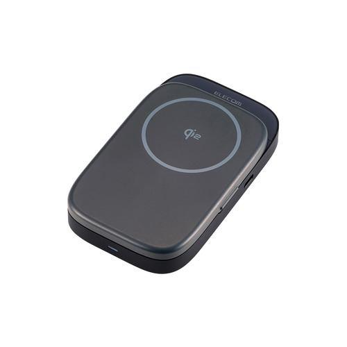 エレコム DST-Q040BPGY USB Type-C ドッキングステーション 4in1 ハブ Qi2 ワイヤレス充電スタンド PD スマホ Ma