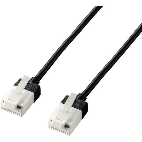 エレコム LD-GPASST/BK50 LANケーブル CAT6A スーパースリム 爪折れ防止 5.0m ブラック