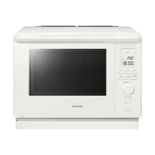 東芝 ER-D100B(W) 角皿式スチームオーブンレンジ 石窯ドーム 30L ミルキーホワイト