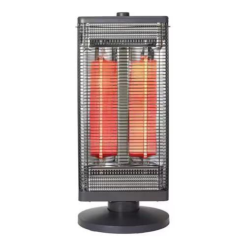 ブリッサ BDGM900GY グラファイト式カーボンヒーター 900W 首振り 速暖hot 約80度左右首振り 2段階切替 転倒OFFスイッチ グレ