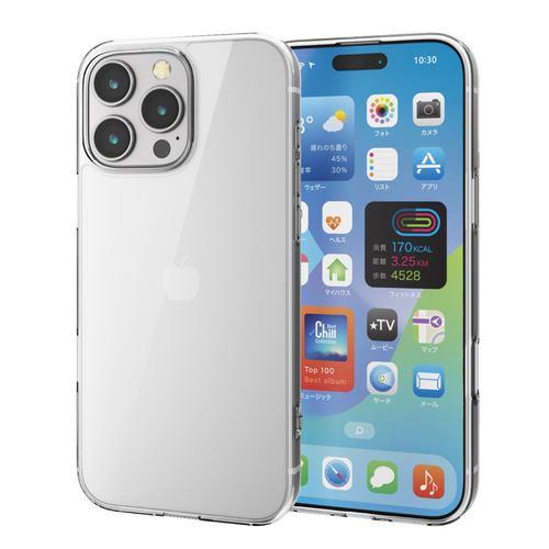 エレコム PM-A24DHVCKCR iPhone 16 Pro Max ハイブリッドケース
