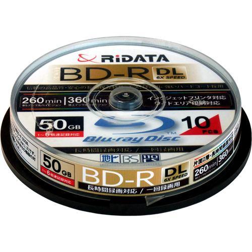RiDATA 録画用BD-R(DL) 10枚パック (スピンドル) BDR260PW6X10SPA