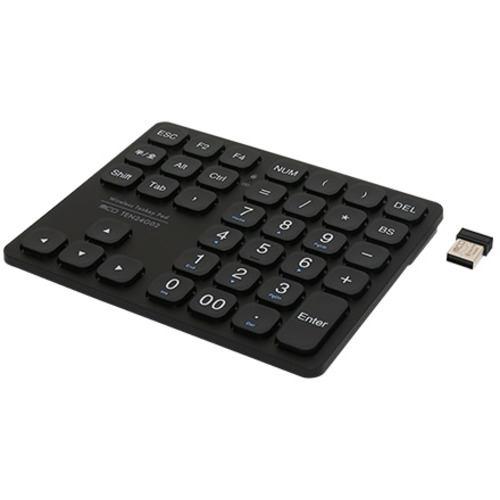 ミヨシ TEN24G02/BK 2.4GHz方向キー付きワイヤレステンキー ブラック