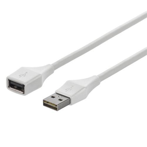 バッファロー どっちもUSBコネクター採用 USB2.0延長ケーブル(A to A) 1.5m ホワイト BSUAADU215WHA