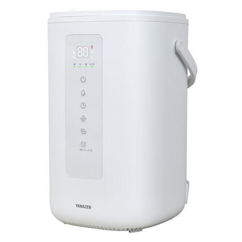 YAMAZEN EKS-V4-W スチーム式加湿器 加湿量3段階切替 加湿量 約600mL/h 木造10畳 プレハブ17畳 容量4L ホワイト系