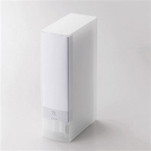 エレコム CCD-FB72CR Blu-ray/DVD/CD用ディスクファイル 72枚収納 クリア