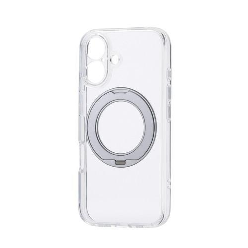 エレコム PM-A24AMGSTKSV iPhone 16 ハイブリッドケース 衝撃吸収 MAGKEEP ワイヤレス充電対応 シルバー