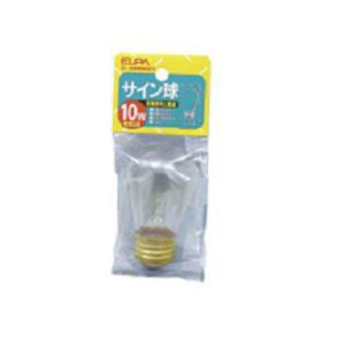 ELPA G-300H(C) サイン球 10W E26 クリア