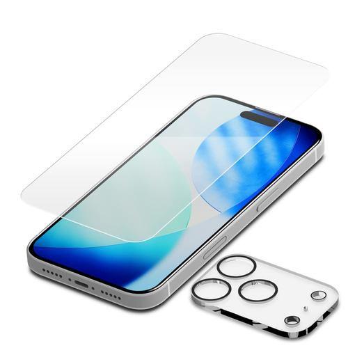 PGA PG-25DGLPST iPhone 17 Pro Max用 液晶全画面保護ガラス&カメラプロテクターセット [高透明]