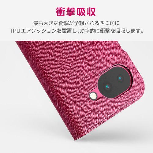 エレコム PM-P261PLFUJKPN Google Pixel 10a ケース 手帳型 カバー マグネット フラップ 花柄 Ultra Slim