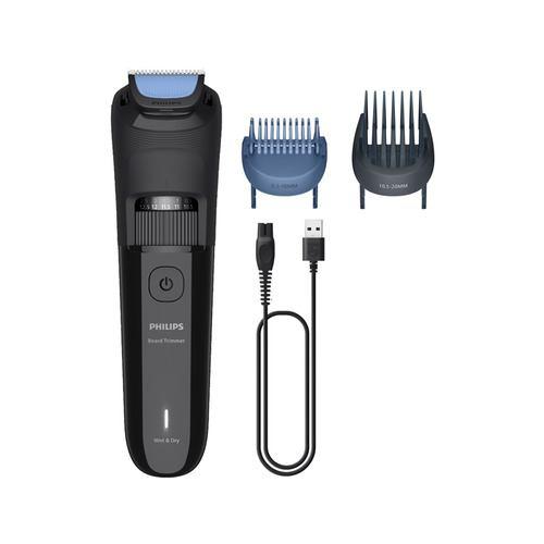 PHILIPS BT3620/15 ヒゲトリマー 自動研磨式ステンレススチール刃搭載 水洗い可能 グロスブラック