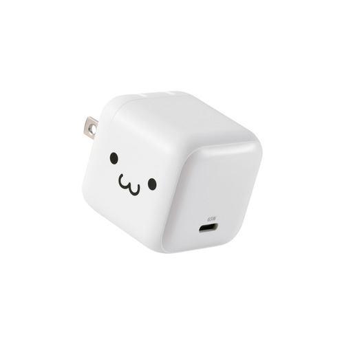 エレコム MPA-AC12465WF USB 充電器 65W PD PPS対応 1ポート USB-C GaN II コンパクト 折りたたみプラグ ス