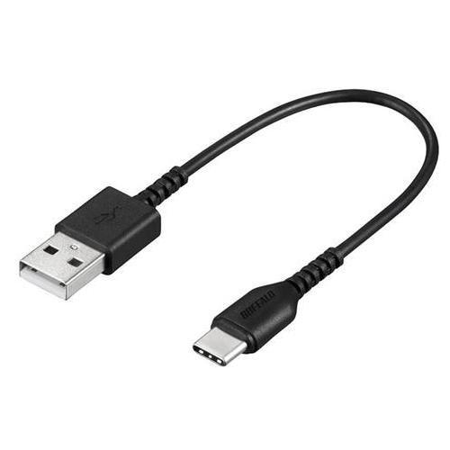 バッファロー BSMPCAC101BK USB2.0ケーブル(Type-A to Type-C) ブラック 0.1m