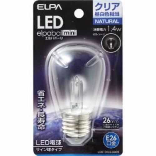 ELPA エルパ 「エルパボールミニ」(サイン球形/昼白色相当・口金E26) LDS1CN-G-G905