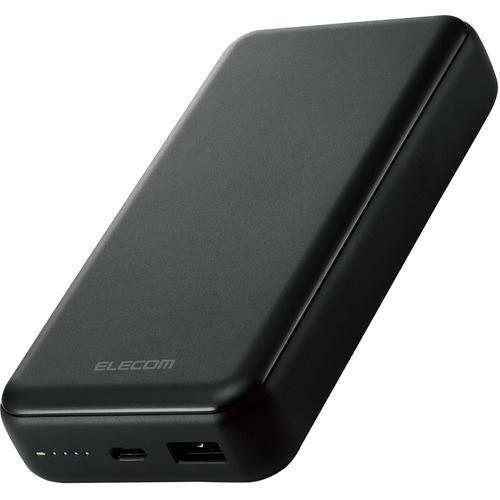 エレコム DE-C34-20000BK モバイルバッテリー 20000mAh USB Power Delivery準拠 20W USB-A出力1ポー