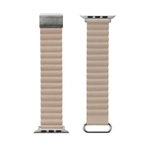 PGA PG-AW49MG02IV Apple Watch 49/45/44/42mm用 PUレザーマグネットバンド アイボリー