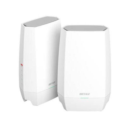 BUFFALO WNR-5400XE6P/2S 無線ルーター EasyMeshペアリング済み2台セット Wi-Fi6E(11ax)対応 AirSta