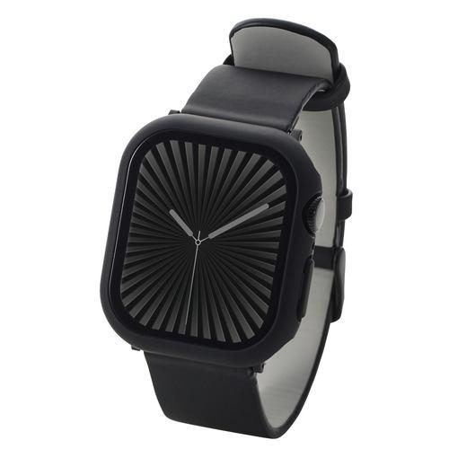 エレコム AW-24BFCGBK アップルウォッチ カバー Apple Watch Series 10 [ 42mm ] 表面硬度10H ブラック