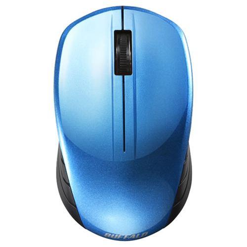バッファロー BSMBW100BL 無線(2.4GHz) BlueLEDマウス 3ボタン ブルー