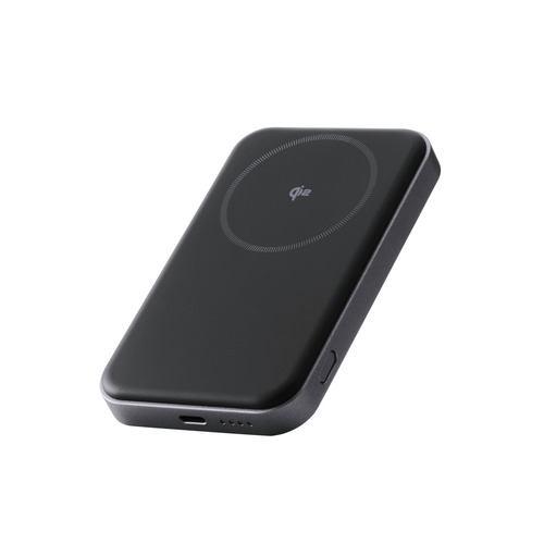 エレコム DE-C68-5000BK マグネット式 モバイルバッテリー 5000mAh 最大15W ケーブル付属 ブラック