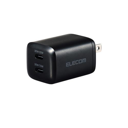 エレコム MPA-ACCP9430BK USB Power Delivery 30W AC充電器(USB Type-C(TM)×2) ブラック