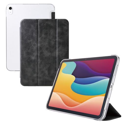 エレコム TB-A25RWVBK iPad ケース 11インチ ( A16 )/10.9インチ 第10世代 フラップ カバー ブラック