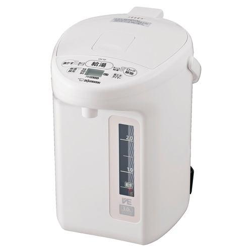 象印マホービン CV-TF30-WA VE電気まほうびん 優湯生 蒸気セーブ機能搭載 3.0L ホワイト