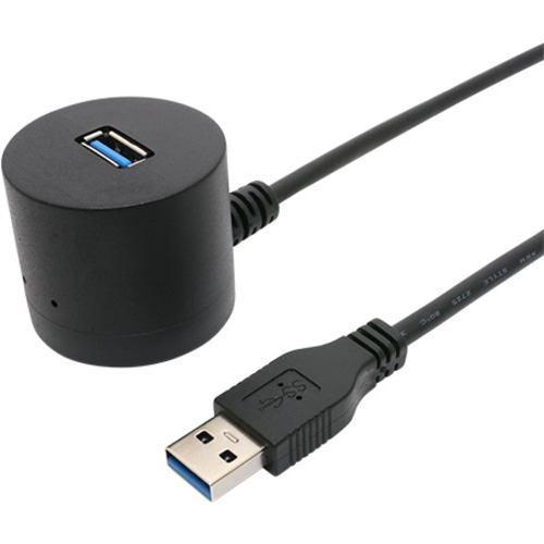 ミヨシ USB-EXT3015/BK USB3.0延長ケーブル 卓上タイプ 1.5m ブラック