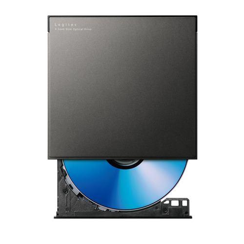 ロジテック LDR-PWA8U3CLBK Type-A/C対応 書込ソフト付 USB3.2(Gen1) ポータブルDVDドライブ ブラック