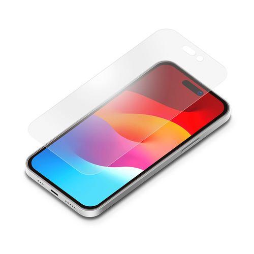PGA PG-23ASF02 iPhone15 iPhone15Pro 液晶保護フィルム Premium Style 衝撃吸収/アンチグレア PG2