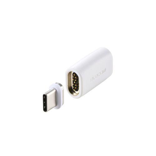 エレコム MPA-CMAADWH USB-C マグネット 変換アダプタ 100W PD対応 着脱式コネクタ ブレーカー内蔵 ホワイト