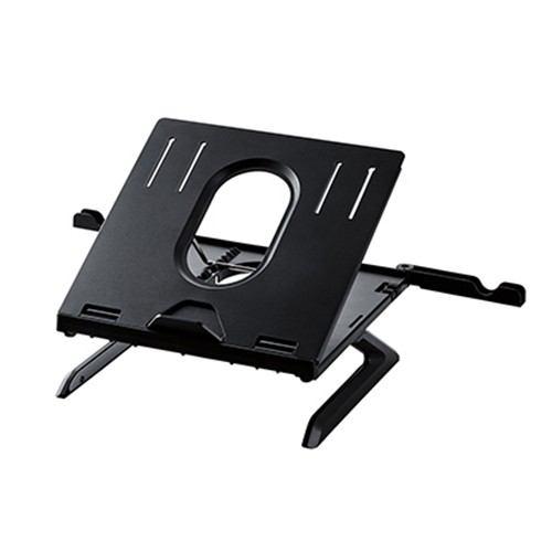 エレコム パソコン スタンド ノートスタンド 折りたたみ 8段階 9.5cm PCA-LTSH8BK ノートデスク ブラック スタンド テレワーク 