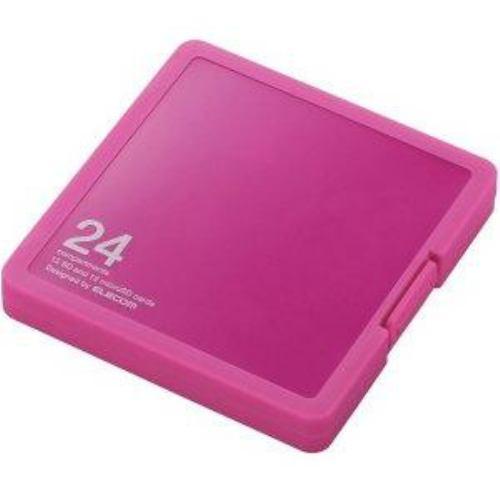 エレコム CMC-SDCPP24PN SD/microSDカードケース プラスチックタイプ ( SD:12枚 / microSD:12枚収納可能 )