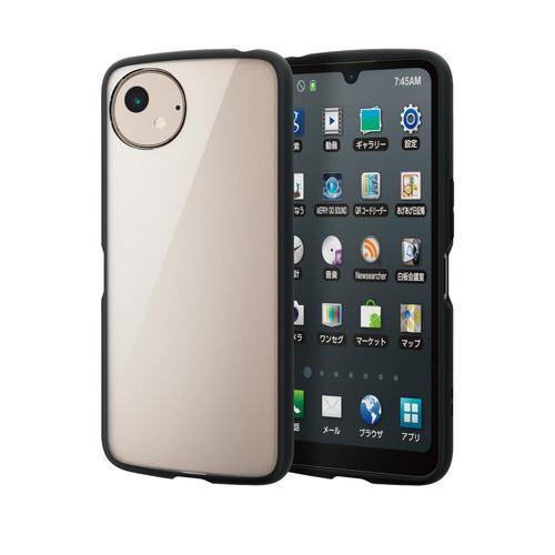 エレコム PM-S241TSLFCBK AQUOS wish4 SH-52E ケース ハイブリッド カバー カメラレンズ保護設計 TOUGH SLI