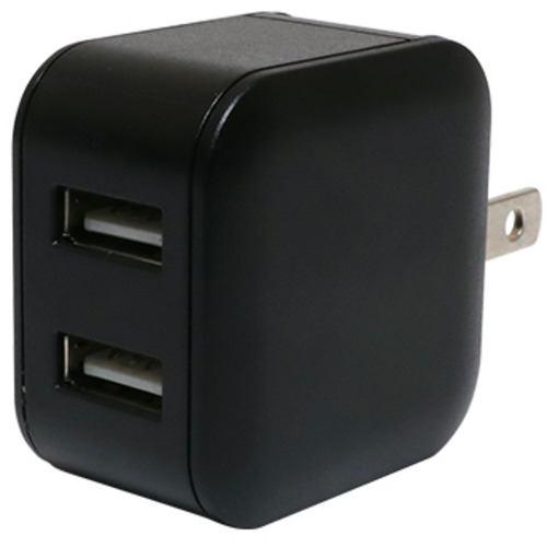 ミヨシ MBP-US03/BK 海外充電対応 USB-ACアダプタ スリム 2.4A 黒 MBPUS03/BK